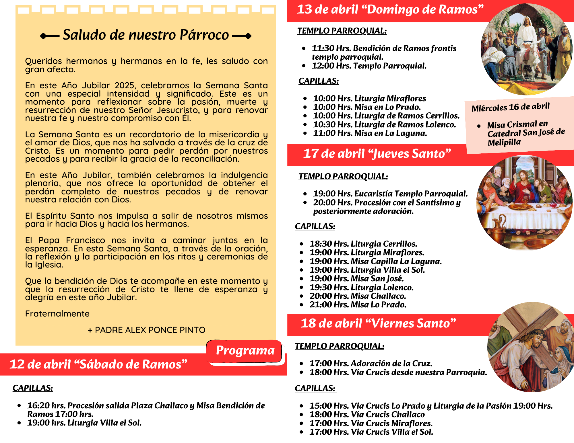 Programa Semana Santa